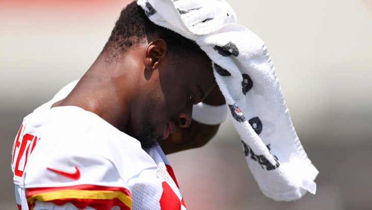 Chiefs' CB Nazeeh Johnson hurts knee during standout camp