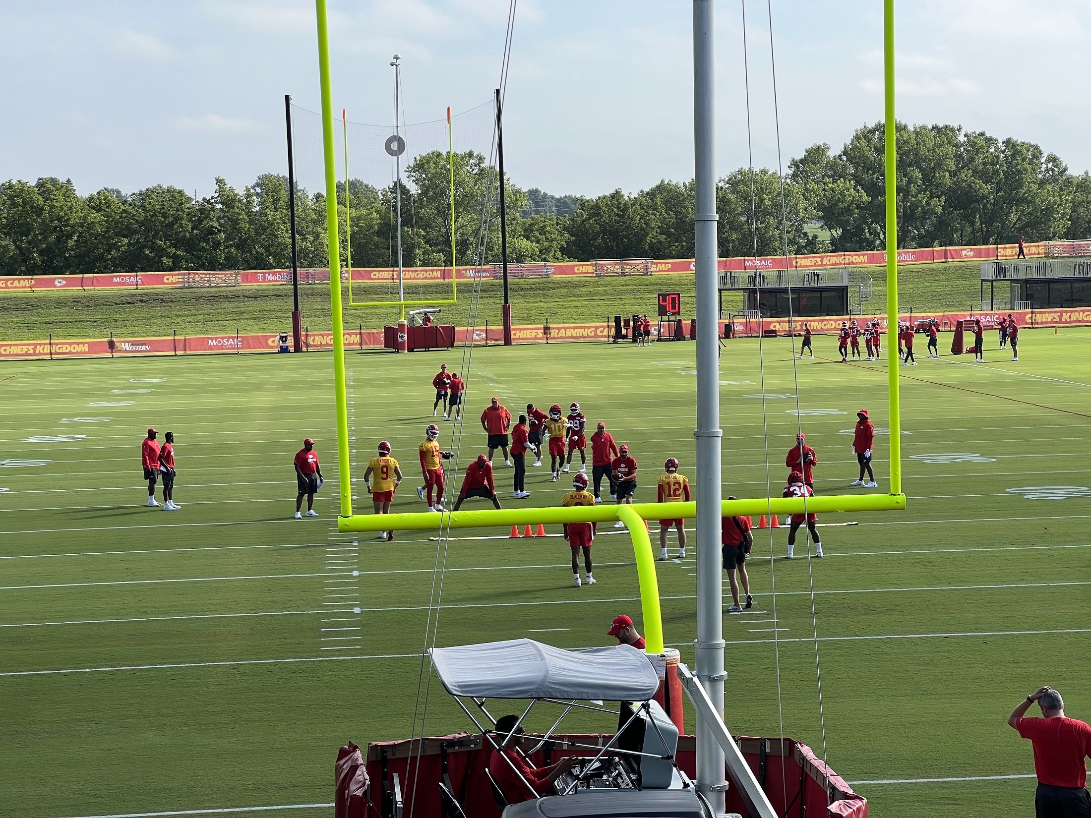 Photos: On-Field at Chiefs Training Camp Practice