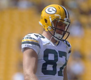 Aug. 23, 2015; Pittsburgh; Green Bay Packers wide receiver Jordy Nelson (87) during pregame warm-ups for a preseason contest against the Pittsburgh Steelers. Nelson suffered an ACL injury in the first quarter. (AP Photo/Vincent Pugliese)