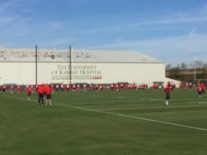 The Kansas City Chiefs practiced Oct. 21, 2016 at the team's training complex ahead of their matchup against the New Orleans Saints. (Photo by Matt Derrick, ChiefsDigest.com).