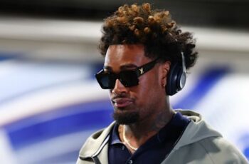 LT Josh Simmons Starting for Chiefs vs. Broncos; Elijah Mitchell, Kristian Fulton Active